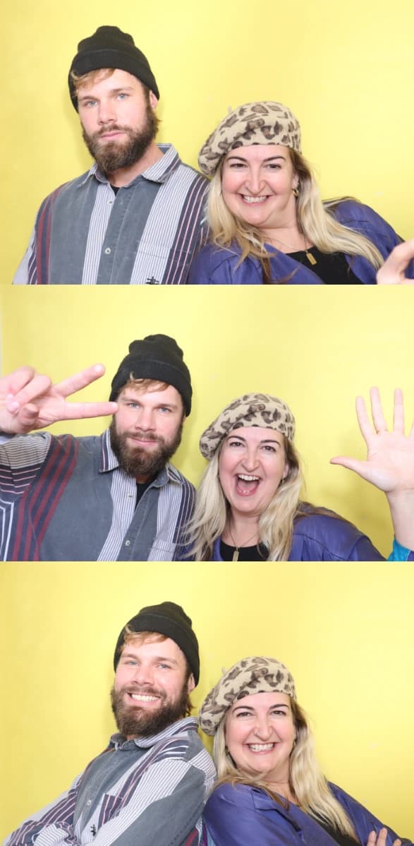 Photo booth in action at an event
