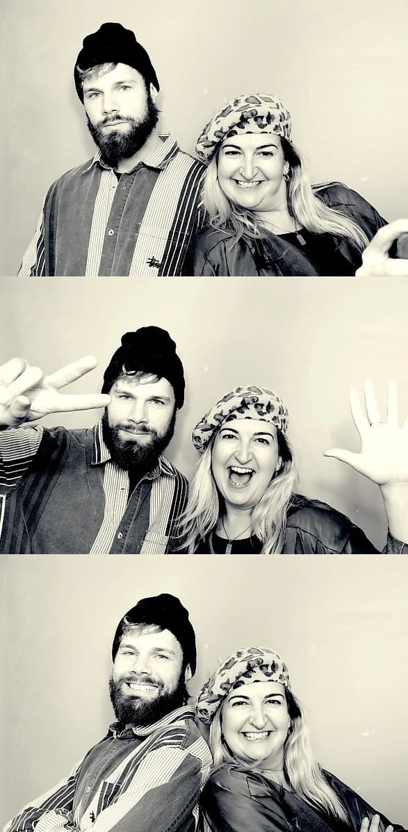 Photo booth in action at an event